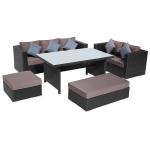 UV Protection PE Rattan Outdoor Wicker Sofa Set
