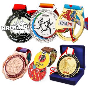 Quality Free Design All Size OEM ODM High Quality 2D 3D Die Cast Metal Sports Custom Medals wholesale
