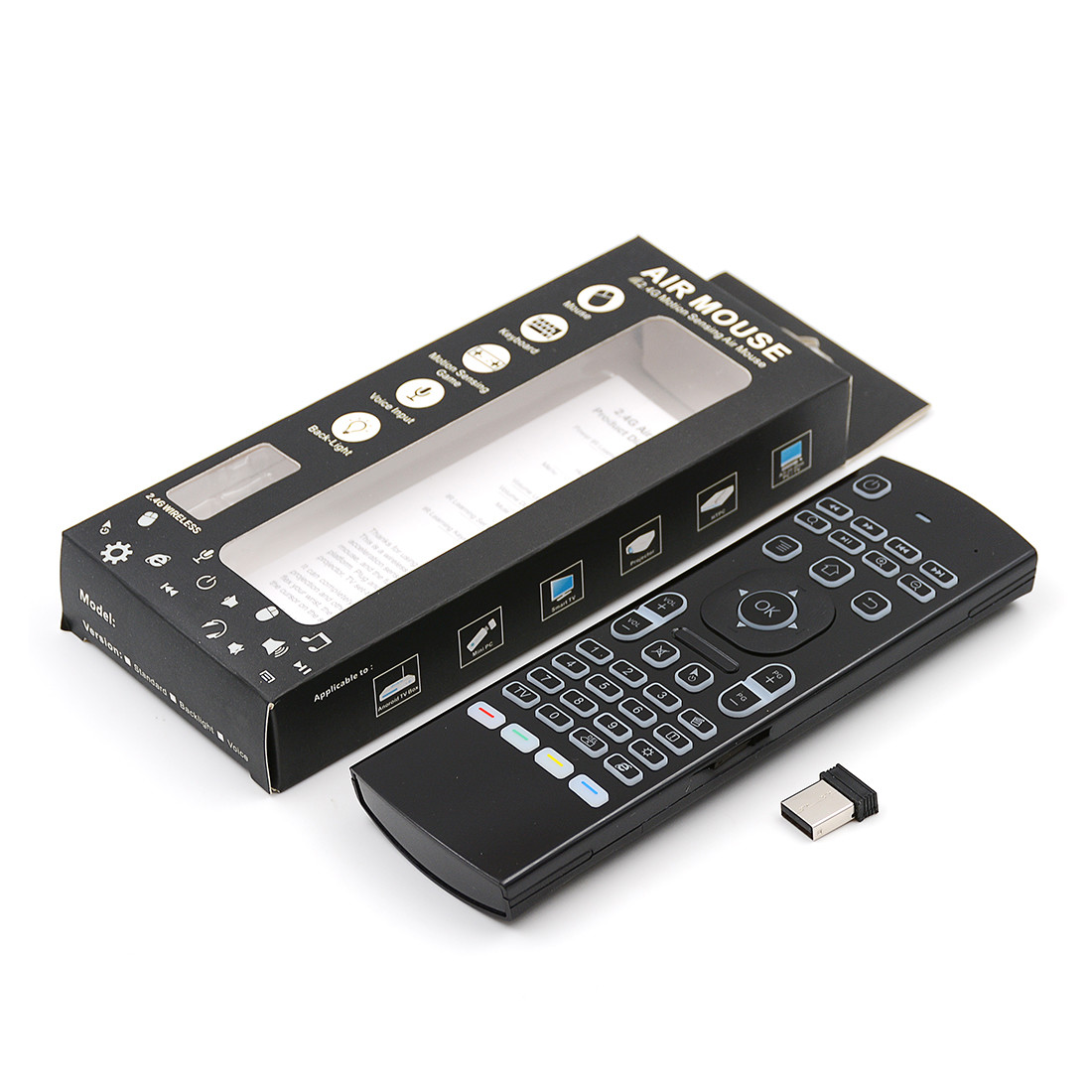 IR Remote Control Backlit Air Mouse Keyboard For Android TV Box