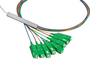Quality FTTH Fiber Optic Passive Devices , 1xN 2xN Fiber Optic PLC Splitter Compact Design wholesale