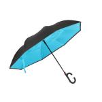 Automatic Reverse Inverted Umbrella Black And Blue Inverted Fiberglass Umbrella