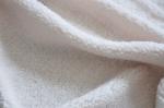 white Warp Knitted Fabric Recycled , Polyester Knit Solid Fabric