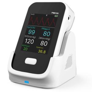 China Li Battery Powered Multi-Parameter Patient Monitor 1.5kg Weight for adult blood pressure, heart rate, spo2, ECG on sale