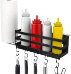 Space Saving BBQ Accessories Storage Organizer Box Firm Installation Griddle BBQ