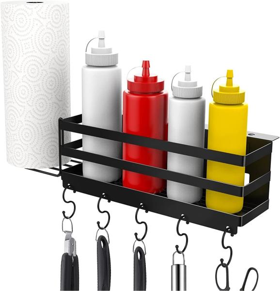 Space Saving BBQ Accessories Storage Organizer Box Firm Installation Griddle BBQ