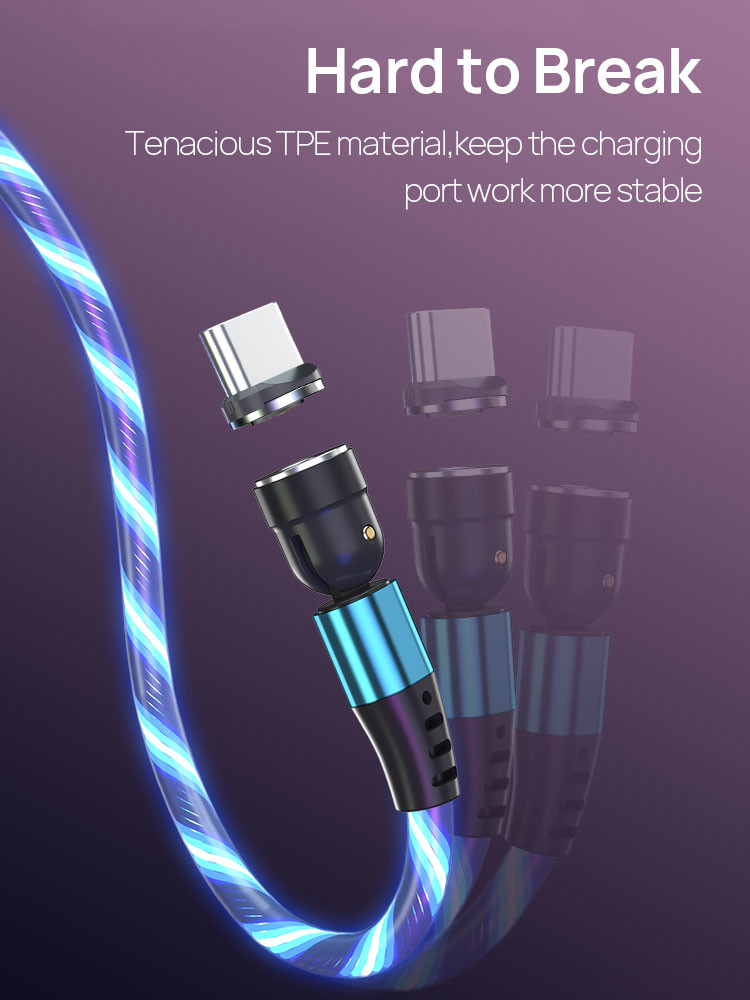 480Mbps Magnetic USB Charging Cable 8000 Times Explosionproof
