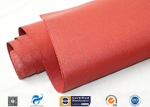 Quality 30oz 39&quot; Red silicone coated fabric Anti Corrosion Materials wholesale