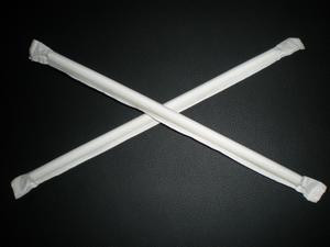 single plastic film straw packing machine