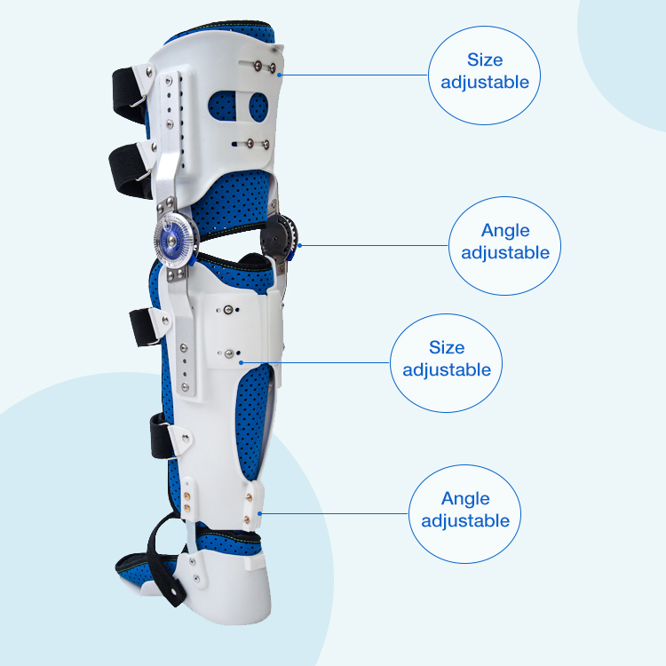 High Quality Adjustable Knee Orthosis For Adults Ankle Brace Medical Foot Drop Orthosis