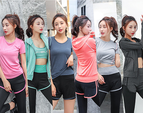 SGS Yoga Running Suit Womens Training Tight Shorts In Stitching Design