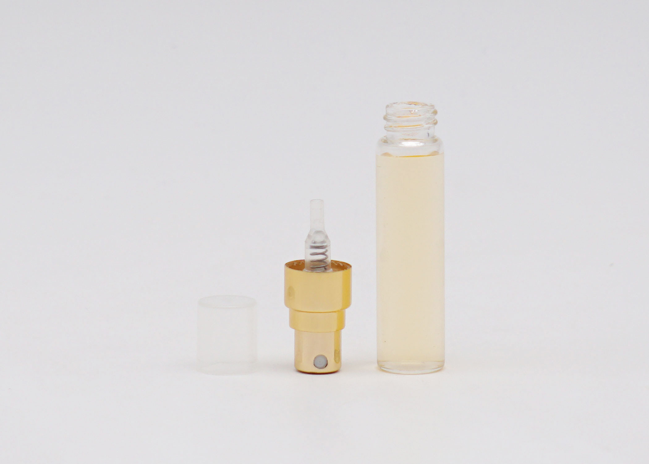 Atomiser Cylindrical Empty Glass Perfume Sample Spray Bottles