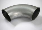Silver White Dust Extraction Pipe Stainless Steel 60 Degree Elbow Welding