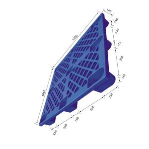 Quality 1250X1050 Warehouse Plastic Pallet Recyclable PE ISO9001 For Supermarket wholesale