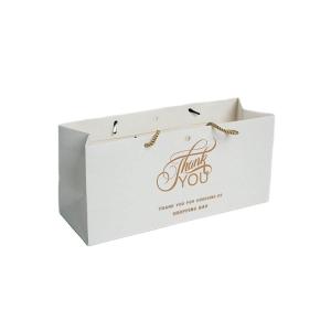 Quality Apparel Packaging Paper Bag with Customer's Logo and CMYK 4 Color Offset Printing wholesale