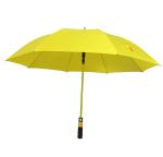 Yellow Color Fiberglass Shaft Pongee Big Size Golf Umbrella For Men
