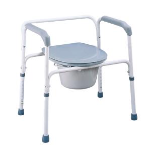Quality Lightweight Steel Commode Toilet Chair With Bucket wholesale