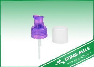 Quality 24/410 Plastic Purple Cream Pump Dispensers with Cap For Face Care wholesale