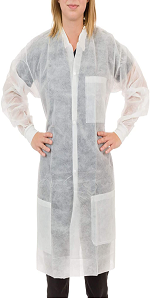 White Lab Coat w/ Pockets XL