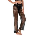 Casual Hollow Pants 100% Polyester Knitted Sexy Women'S Beach Pants