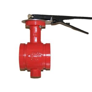 Quality Grooved End Water Butterfly Valve Ductile Iron Motorized For Medium Chemical wholesale