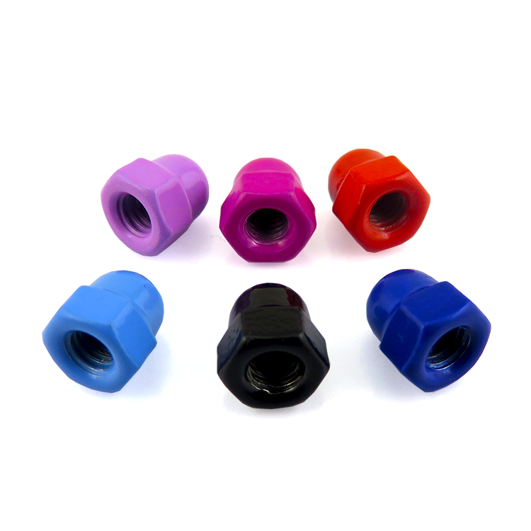 Grade 6.8/ 8.8/ 10.9/ 12.9 Din1587 Acorn Nuts Hex Dome Cap Nuts with Red Color M1-M16
