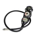 70m Depth Spg Scuba High Pressure Gauge Lightweight Black Color