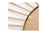 Simplify Black And Gold Round Mirrored Metal Wall Art For Outdoor Indoor Decor