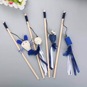 Quality Outlet Feather Teaser Cat Toy Fish Shrimp Cat Interactive Toy 30g wholesale