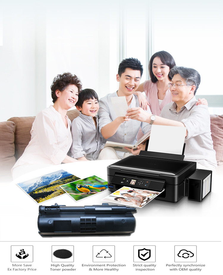Black Copier Toner Cartridge Kyocera TK-170 For ECOSYS P2135d P2135dn