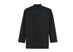 Long Sleeve Men'S Protective Work Clothing Black Chef Jacket Eco Friendly