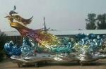 Stainless steel sculpture with mirror finish