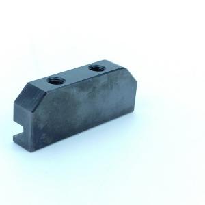 Quality Metal Processing Machinery Parts RoHs Forged Black Powder Solid Transmission Mount Bracket wholesale