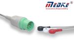 TPU Jacket Nihon Kohden Round 11pin TEC-552 ECG Patient Cable