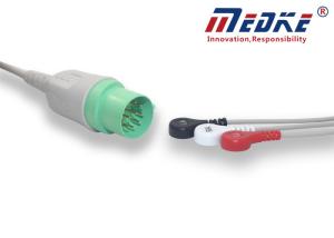 Quality TPU Jacket Nihon Kohden Round 11pin TEC-552 ECG Patient Cable wholesale