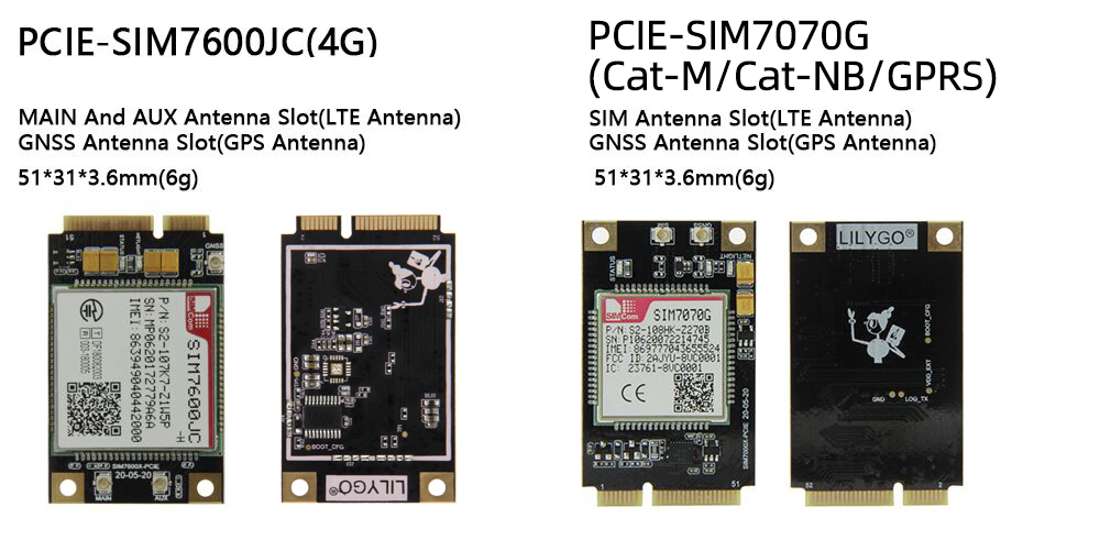 SIM7000G Wireless Communication Module 4G BT Module For NB-IoT T-SIM7000G MCU32-WROVER-B