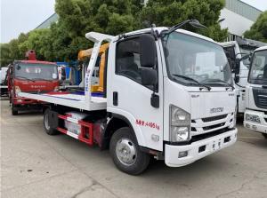 Quality 3 Tons Road Emergency Wrecker Truck ISUZU 4x2 Flatbed Towing Wrecker wholesale