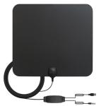 High Gain Balck ABS HDTV ANTENNAS WITH AMPLIFIER SIGNAL BOOSTER INDOOR