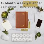 Sponge Filled Hardcover Academic Planner 2 Page Weekly Spreads Design
