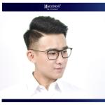 COM001-M5 Adult Acetate Metal Glasses Optical Frame Unisex Square Eyewear