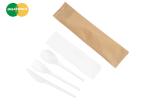Biodegradable CPLA Cutlery Kit Disposable Eco Friendly Compostable