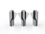 Glass Barrier Waist High Turnstile Flap Barrier Turnstile Arm With Light