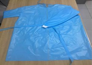 Quality PP PE Coated Non Woven Isolation Gown Garment AAMI Level 2 FDA Certification wholesale
