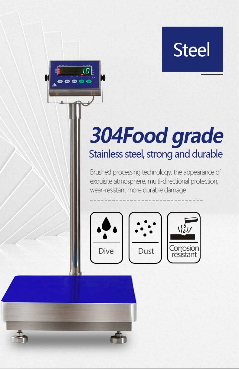 Waterproof SH2100-A1S Stainless Steel Platform Scale 150kg for Weighting and Function