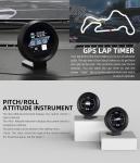 15VDC GPS Compass Car Racing Dashboard Gauge DO912 Touch