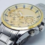 2014 fashion stainless steel casual men's watch