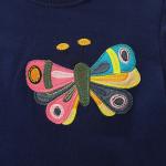 Autumn girls Patch Butterfly Sweatshirt wholesale Spring Winter long-sleeved