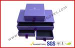 Purple Display Luxury Gift Boxes Custom with Oval / Square / Circular