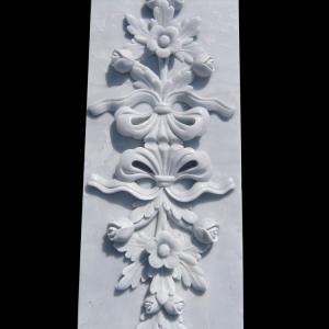 Quality Marble stone relief wall flower carving panels with polished,China stone carving Sculpture supplier wholesale