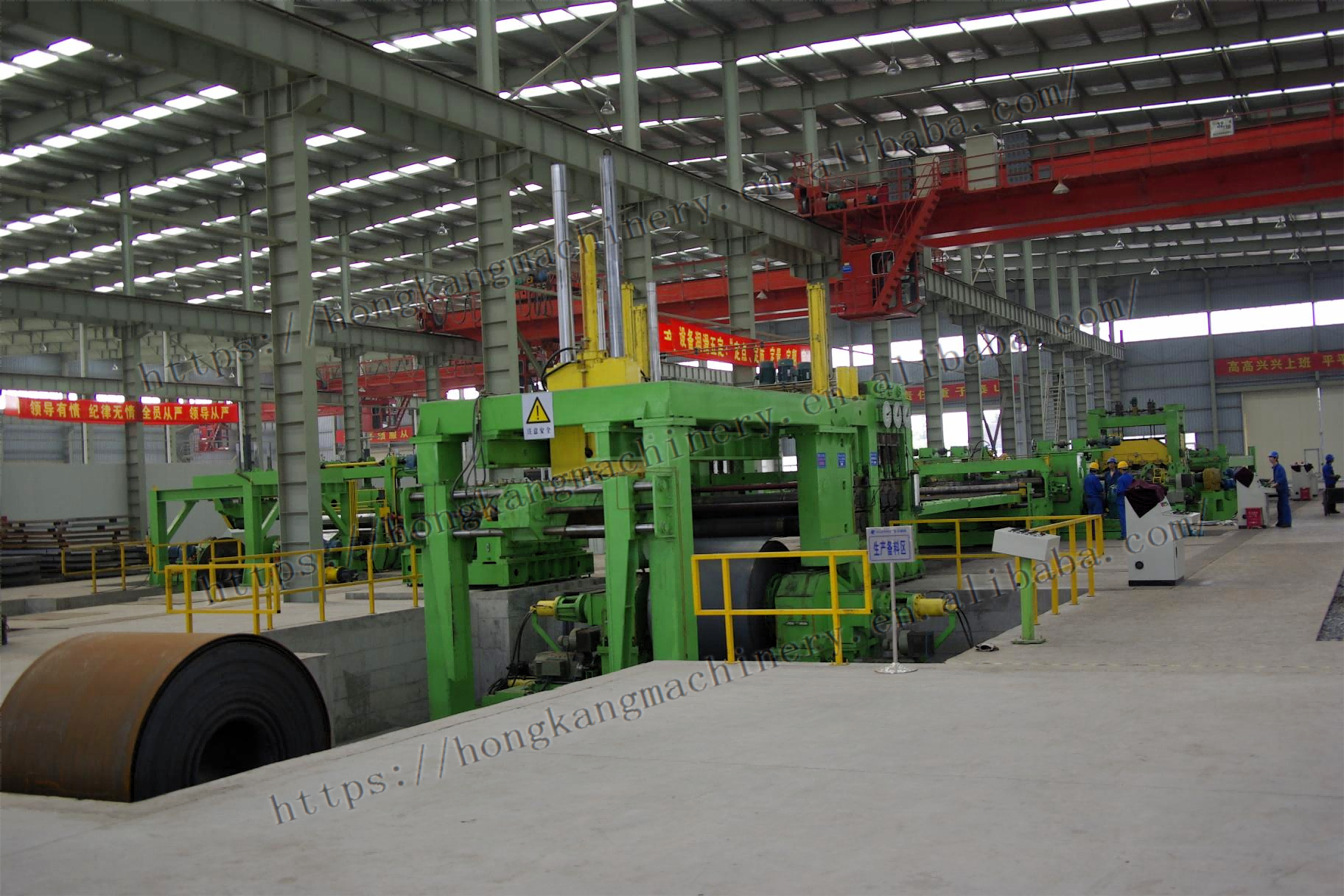 Cut To Length Line Machine With Cutting Speed Of 0- 60 M/Min Steel Coil Slitting Line