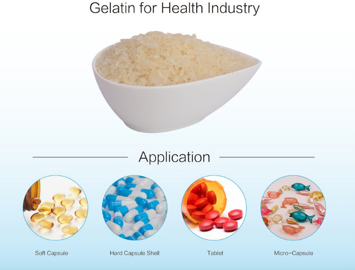 110 Bloom Granulated Gelatin In Pharmaceutical Industry Bovine Skin Gelatin